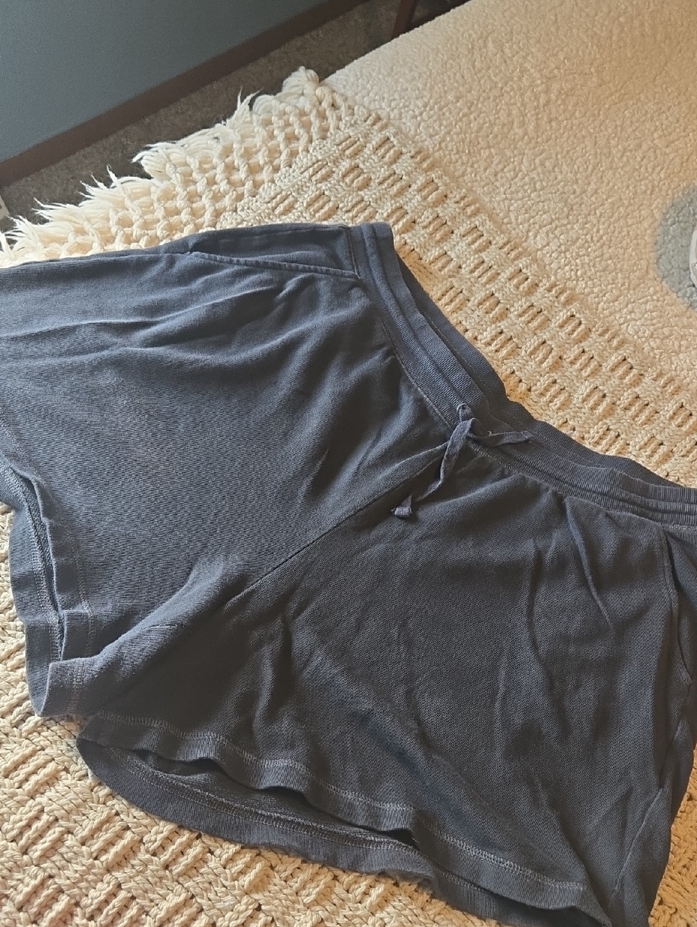 Old Navy Mineral Wash Blue  French Terry Like Athletic Shorts